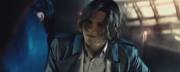His baldness here represents how good of a character he is...if you don't get it the sentence basically means this Luthor is a shit character.