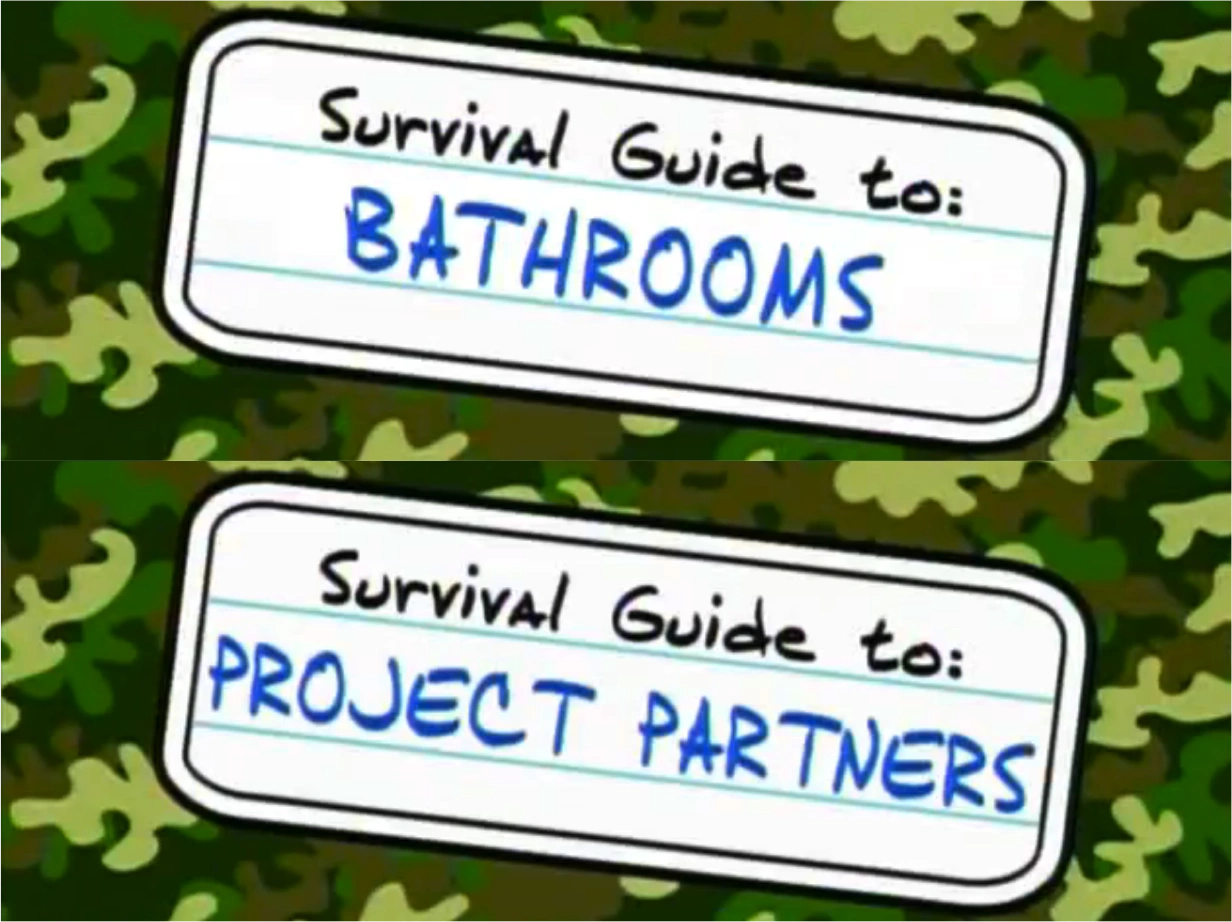Guide to Bathrooms and Project Partners Ned's Declassified School Survival Guide Wiki Fandom