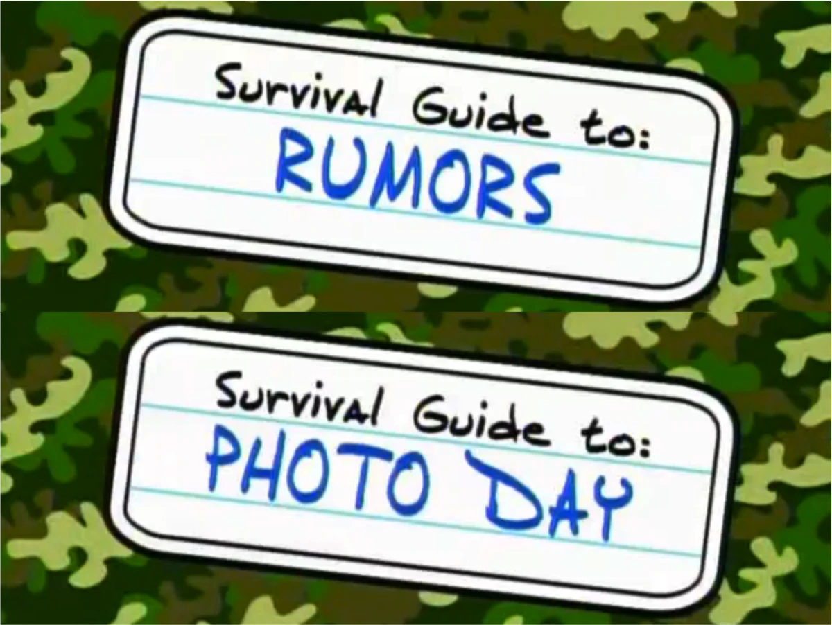 Guide to Rumors and Photo Day Ned's Declassified School Survival