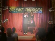Claire and Backpack Boy at Talent Palooza