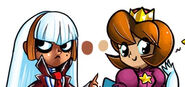 Becky is not white, this was a error in Josh's art prime days...Mere a mistake, Comparison here that even then she was Dark Skinned