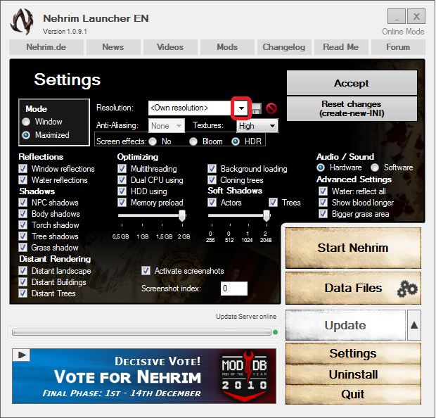 how to install nehrim