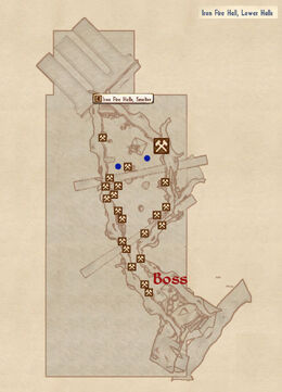 Iron Fire Halls lower map