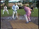 Laura playing in the Ramsay v Robinson cricket match in Episode 361 - 13 October 1986