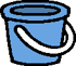 Bucket blue