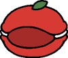 Apple macaron (red)