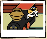 Ferciousfieline.png (41 KB) Conductor Whiskers playing with the Cardboard Choo-Choo.