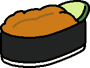 Sushi Cushion (Urchin)