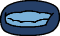 Fluffy Bed (Navy)