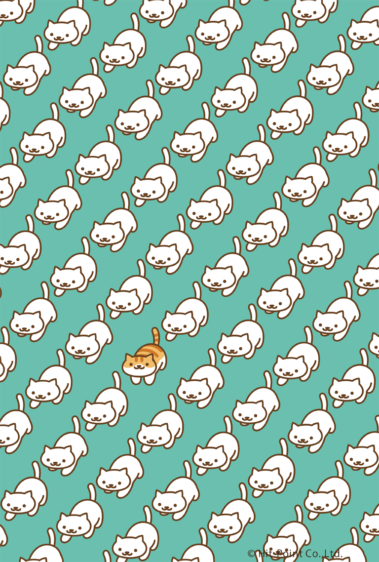 Neko Atsume cats pattern HD phone wallpaper  Peakpx