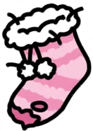 Broken Pom-pom Sock