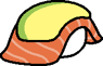 Sushi cushion (salmon)