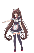 Official Artwork of Chocola in Nekopara OVA.