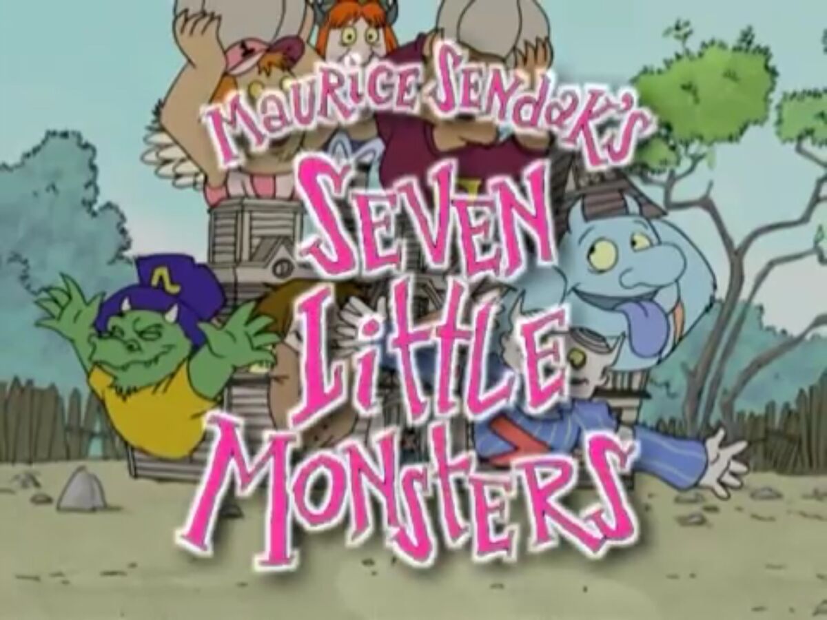 seven color page seven little monsters