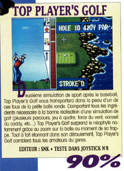 TOP PLAYER S GOLF joystick page2