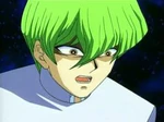 Seto Kaiba in the Toei anime, where he was depicted with green hair.