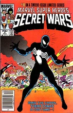 The cover of  #8, which details Spider-Man's first encounter with the black costume. Pencil art by Mike Zeck.
