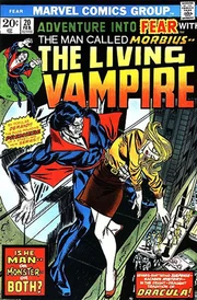 Adventure into Fear #20 (Feb. 1974), Morbius' first starring feature in color comics. Cover art by  and .
