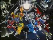 Principal characters from Transformers: Energon.