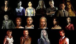 Characters of Silent Hill, Silent Hill 2, and Silent Hill 3