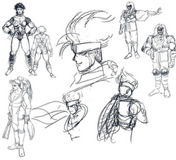 Mai Shiranui design sketches