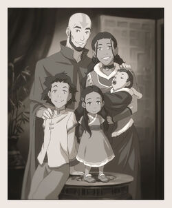 Aang & Katara's family Portrait