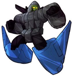 TRANSFORMERS animated Blackout トランスフォーマー TFA Blackout (Earth Mode) (Art by TylerMirage) by