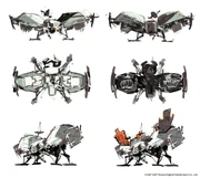 Metal Gear RAXA from , as shown in an original conceptual artwork