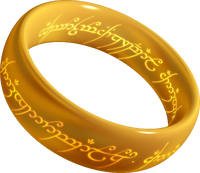 LOTR Ring The One Ring (gold plated)(NN0903) JRR Tolkien The Lord Of 