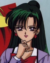 Setsuna Meioh, as seen in the anime. Even in her civilian form, she is depicted as older and more sophisticated than the other Sailor Senshi characters.