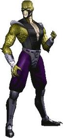 Originally a palette swap of , Reptile's design evolved as the series progressed