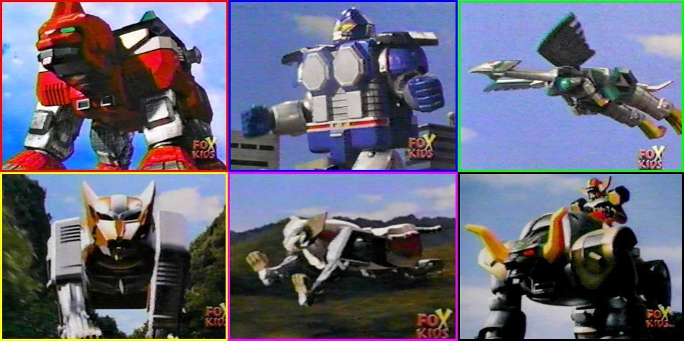 Zords in Power Rangers Lost Galaxy 