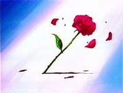 Tuxedo Mask's trademark use of roses as projectile weapons originated in the anime series