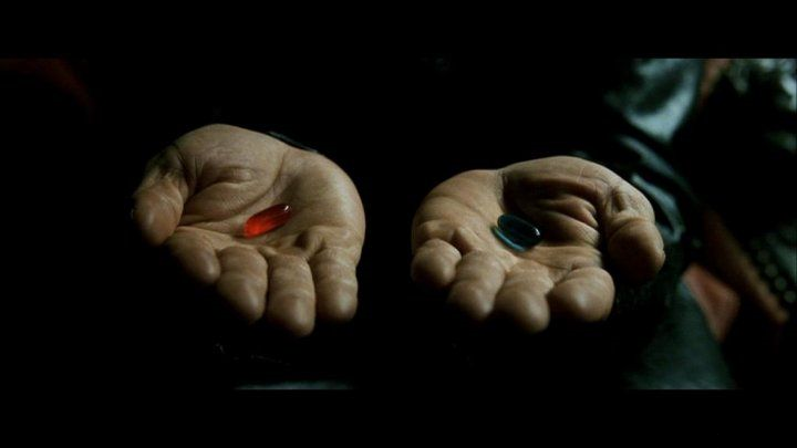 guess the emoji red vs blue pill