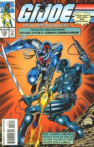 G.I Joe ARAH by Marvel Comics Decenber 1987 Issue No#66 Snake Eyes Storm Shadow 