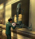 A Combine ration dispenser at City 17's train station