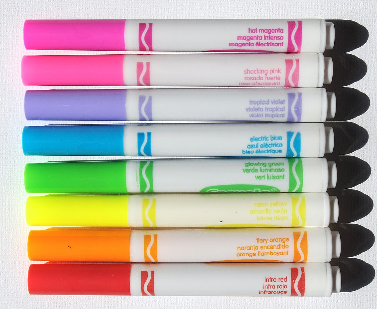 Crayola neon markers top