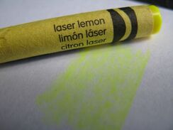 Crayola Laser Lemon Crayon stroke