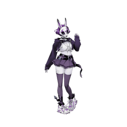 Neon Violet - Neon White commission by sichhh -- Fur Affinity [dot