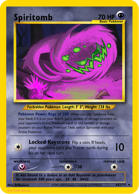 Spiritomb Pokemon Card