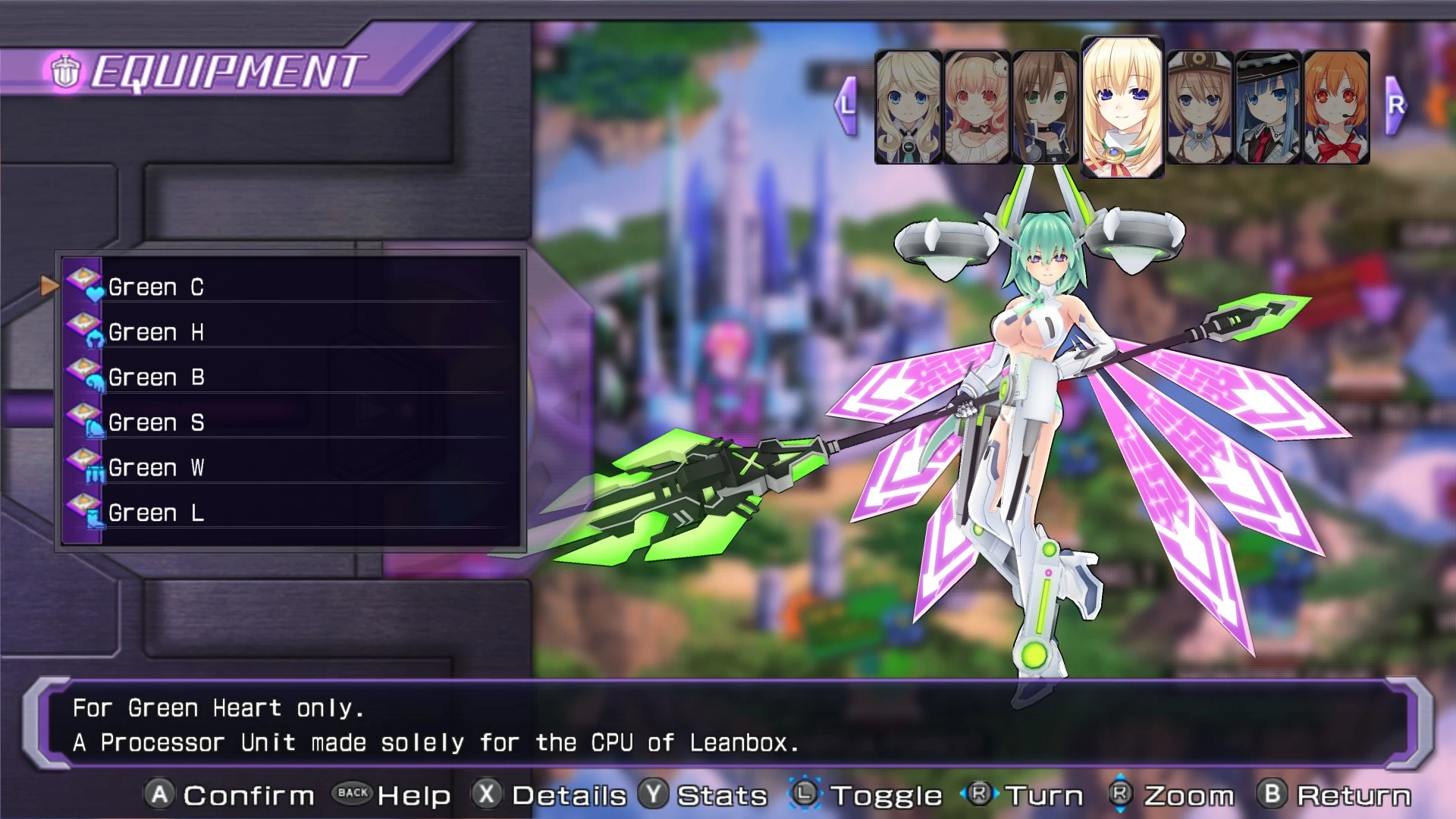 Processor Unit Re Birth1 Green Hyperdimension Neptunia Wiki Fandom