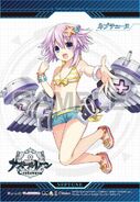 Neptune's Summer Yellow costume in Azur Lane: Crosswave (Switch pre-order bonus)