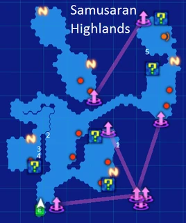 Samusaran Highlands Map