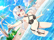 SKNL-White Heart Swimsuit