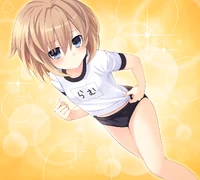 Blanc in Ram's gym clothes