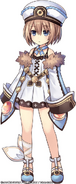 Blanc's in-game sprite in Super Neptunia RPG