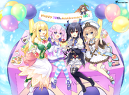 IF appears on top of the banner in the IFI 10th Anniversary illustration