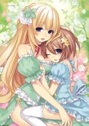 Vert And Blanc in Flower Dresses