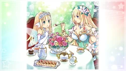 A lovely tea party with my sister (candidate)