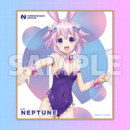 HDNA-Bunny Girl Neptune Colored Paper Illustration